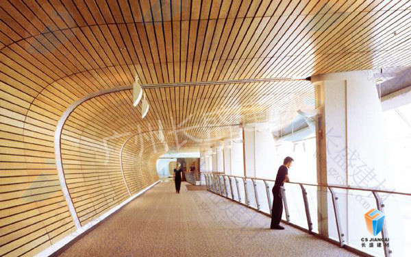 木紋鋁方通安裝效果圖 木紋鋁方通安裝效果圖