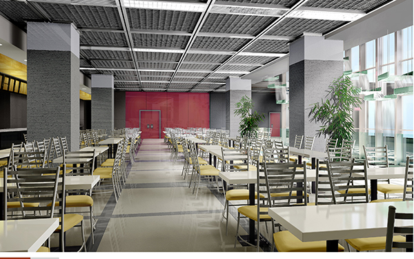 拉網(wǎng)鋁單板餐廳吊頂 拉網(wǎng)鋁單板餐廳吊頂