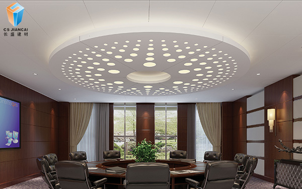 商務(wù)室鏤空鋁單板天花效果 商務(wù)室鏤空鋁單板天花效果